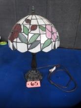 SMALL STAINED GLASS  LAMP
