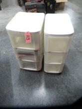 2 ROLLING STORAGE CONTAINERS