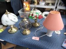 4 TABLE LAMPS  11-14 T