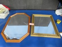 2 MIRRORS  30 X 20  AND 24 X 20