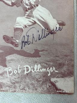 (5) Signed Exhibit Cards - Galan, Dillinger, Sisler, Schmitz, and Broowy