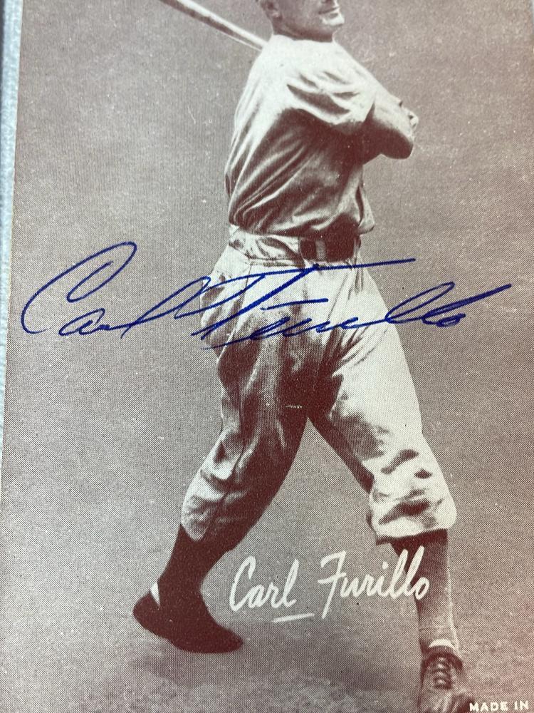 (5) Signed Exhibit Cards - Walker, Ennis, Tebbetts, Fain, and Furillo
