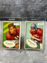 1953 Bowman FB SP's Sanford #39 Hodel #70 - Both EX