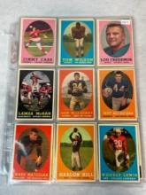 1958 Topps FB 32 Card Lot #65-131 Ex-ExMt