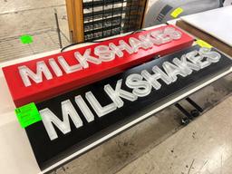 Lighted Milkshake Signs And TCP LED Flat Panel