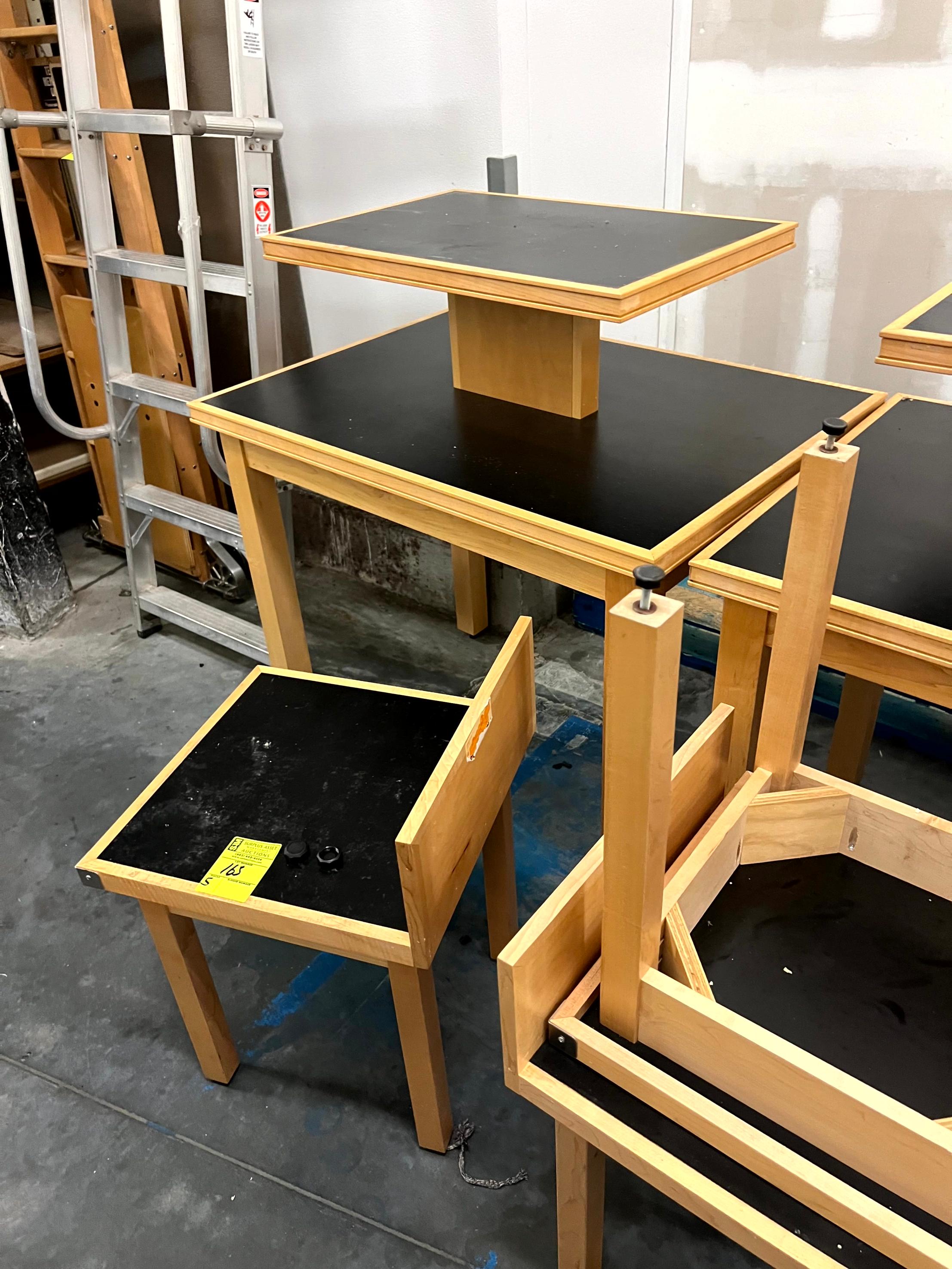 Wood Display Tables