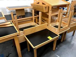 Wood Display Tables