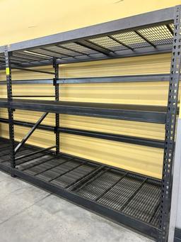 5 Sections Of Tear Drop Pallet Racking