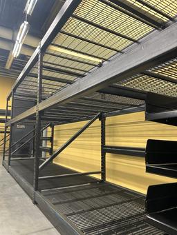 5 Sections Of Tear Drop Pallet Racking