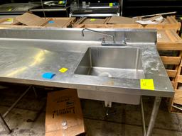 Large Stainless Table with Basin