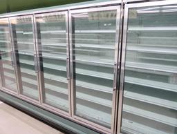 2014 Kysor Warren freezer door cases, sold by the door, w/ ele defrost