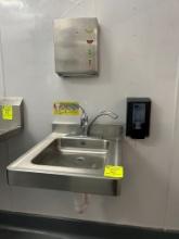 Just Stainless Hand Sink W/ Soap And Paper Towel Dispenser