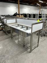Stainless 3 Compartment Sink w/ side basins