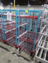 4-tier wire stocking carts