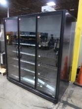 Zero Zone 3-glass door hybrid refrigerated merchandiser