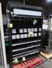 Barker endcap refrigerated merchandiser, self-contained