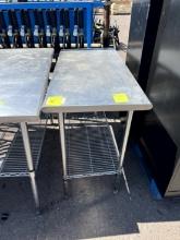 4ft Stainless Table with Metro Base
