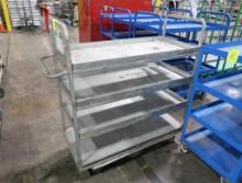 4-tier stocking cart