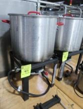 steaming pot w/ single burner cooking stand