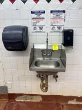 Hand Sink W/ Soap And Paper Towel Dispenser