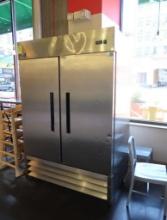Arctic Air 2-door stainless refrigerator