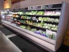 Hill Phoenix refrigerated produce cases, 24' run (12+12)