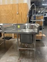 Advance Tabco Stainless Steel Single Basin Sink W/ Sprayer