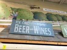 Beer And Wines Sign