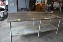 96"x30"x36" Stainless Steel Table