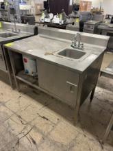 Stainless Steel Sink Table W/ Water Heater