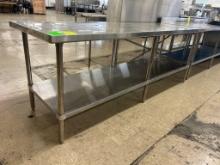 8ft Stainless Steel Table