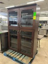 4ft Lockable Wooden Merchandising Cabinet
