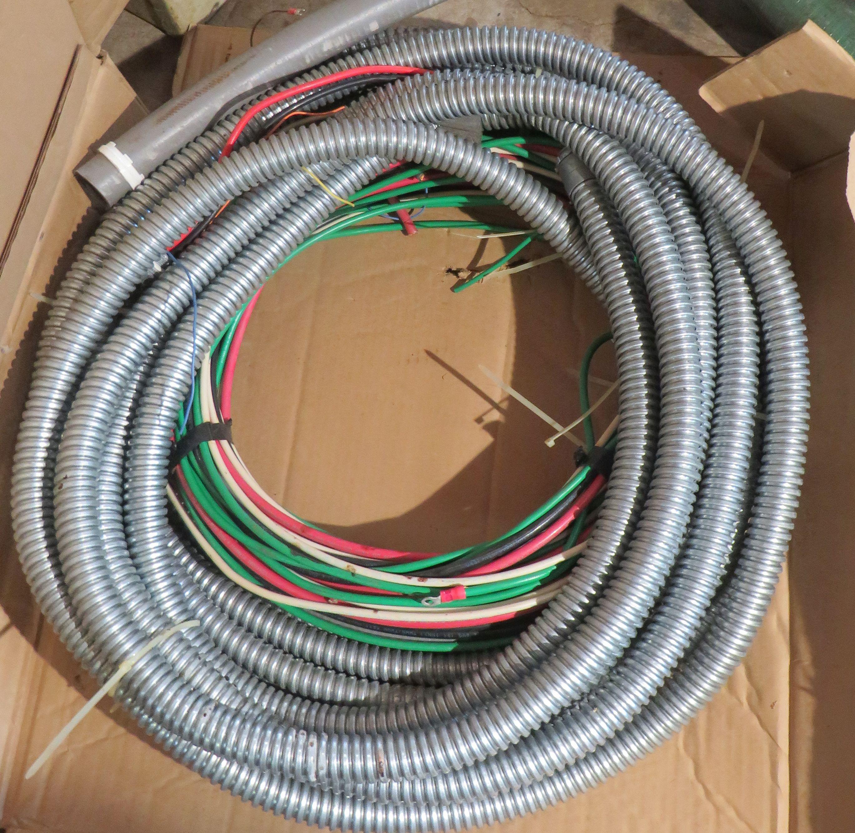 Flexible 1" conduit with wire