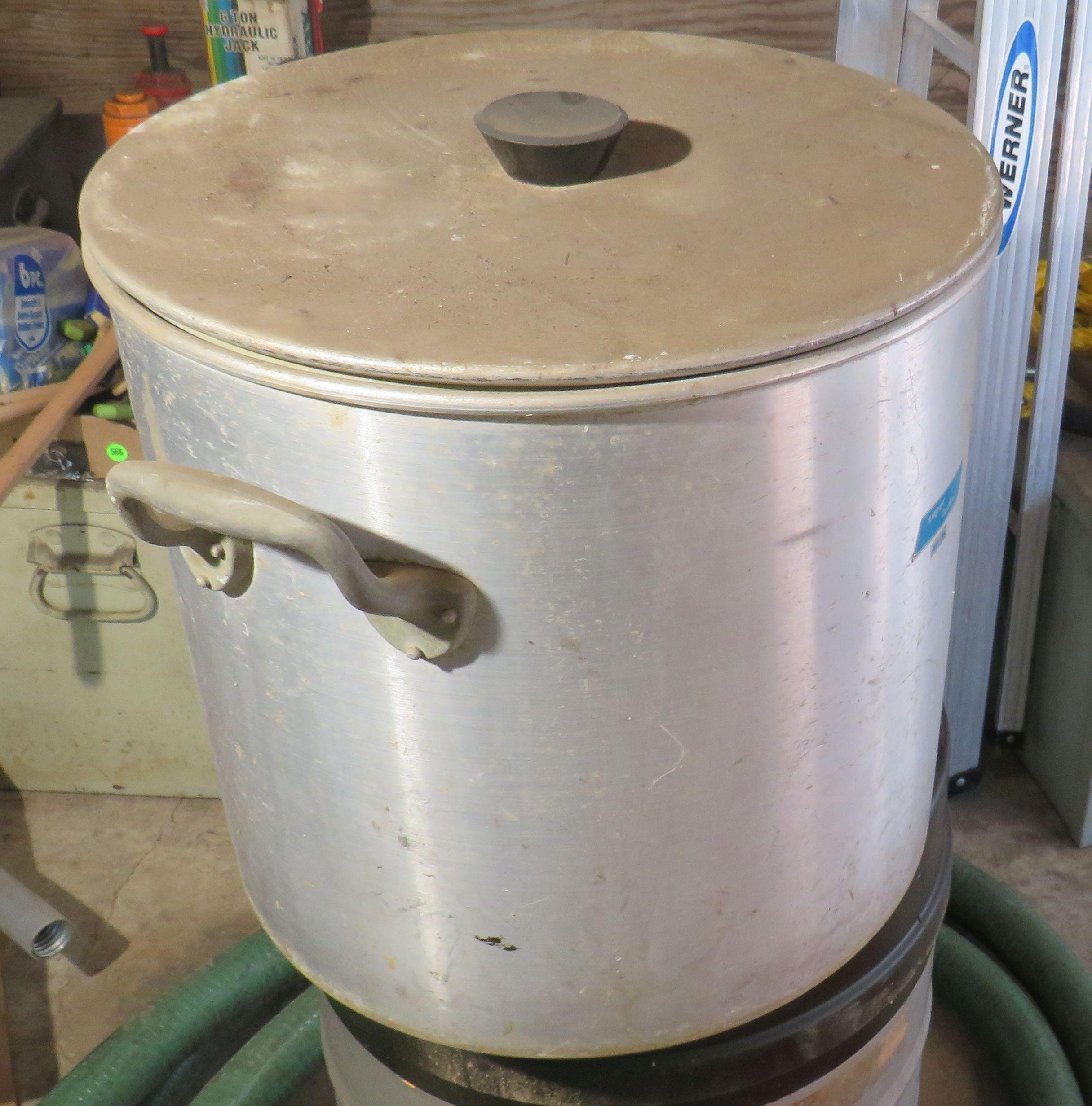 40 liter Aluminum Stock Pot with lid