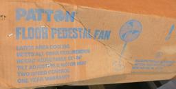 Patton 54" x 84" Floor pedestal Fan unassembled new in box