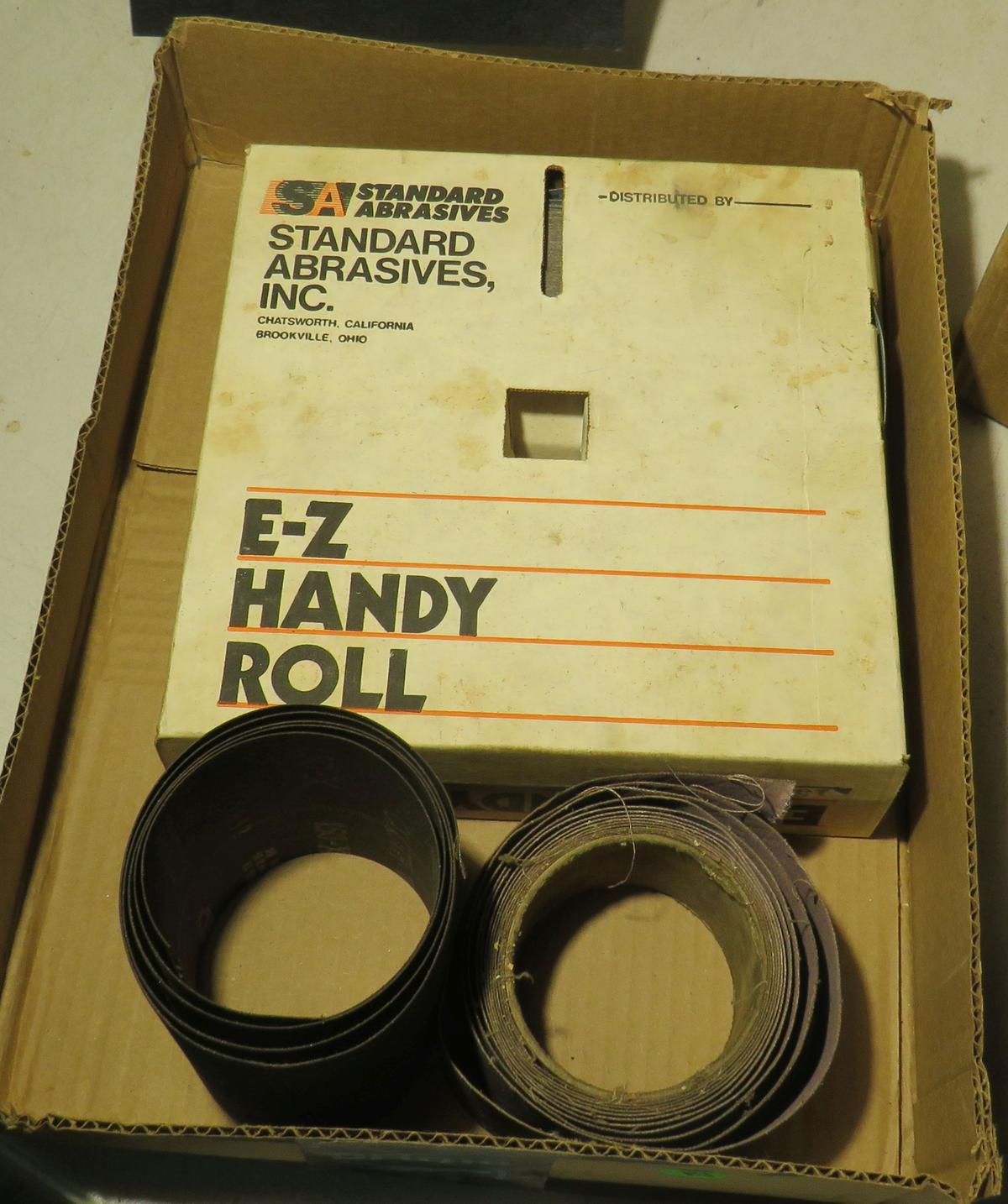 Full roll 150 grit, 2 partial rolls Sand paper