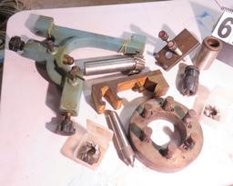Assorted Leigh parts, cutter head, tail stop, tapper tool holder,
