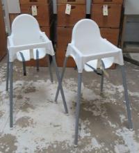 Ikea Plastic High Chairs, No Trays