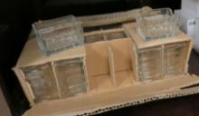 New Case of 24 Glass Sugar Pack Holders