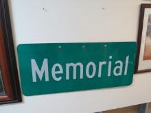 Memorial Street Sign, 42"x18.5"