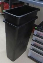 industrial hard plastic 30" high trash cans