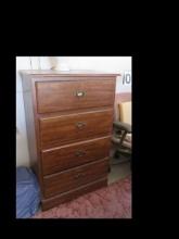 Small 4 drawer pressed wood dresser 40"Hx 24"W x16"D