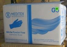 Meditex powder free gloves (10 boxes of 100) SIZE SMALL