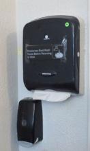 Marathon paper towel dispenser and liquid soap dispenser