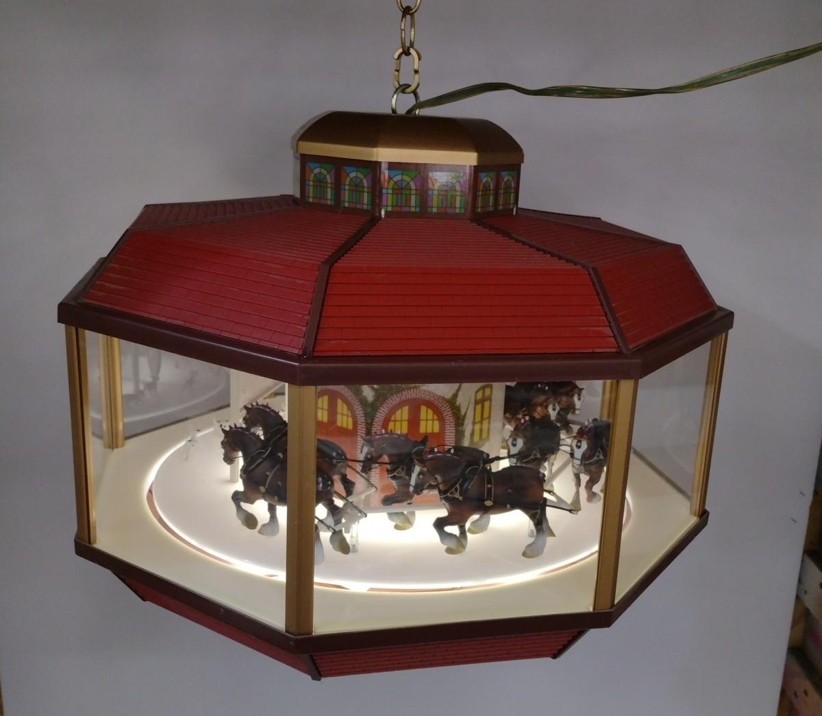 Budweiser Clydesdale Revolving Advertising Light