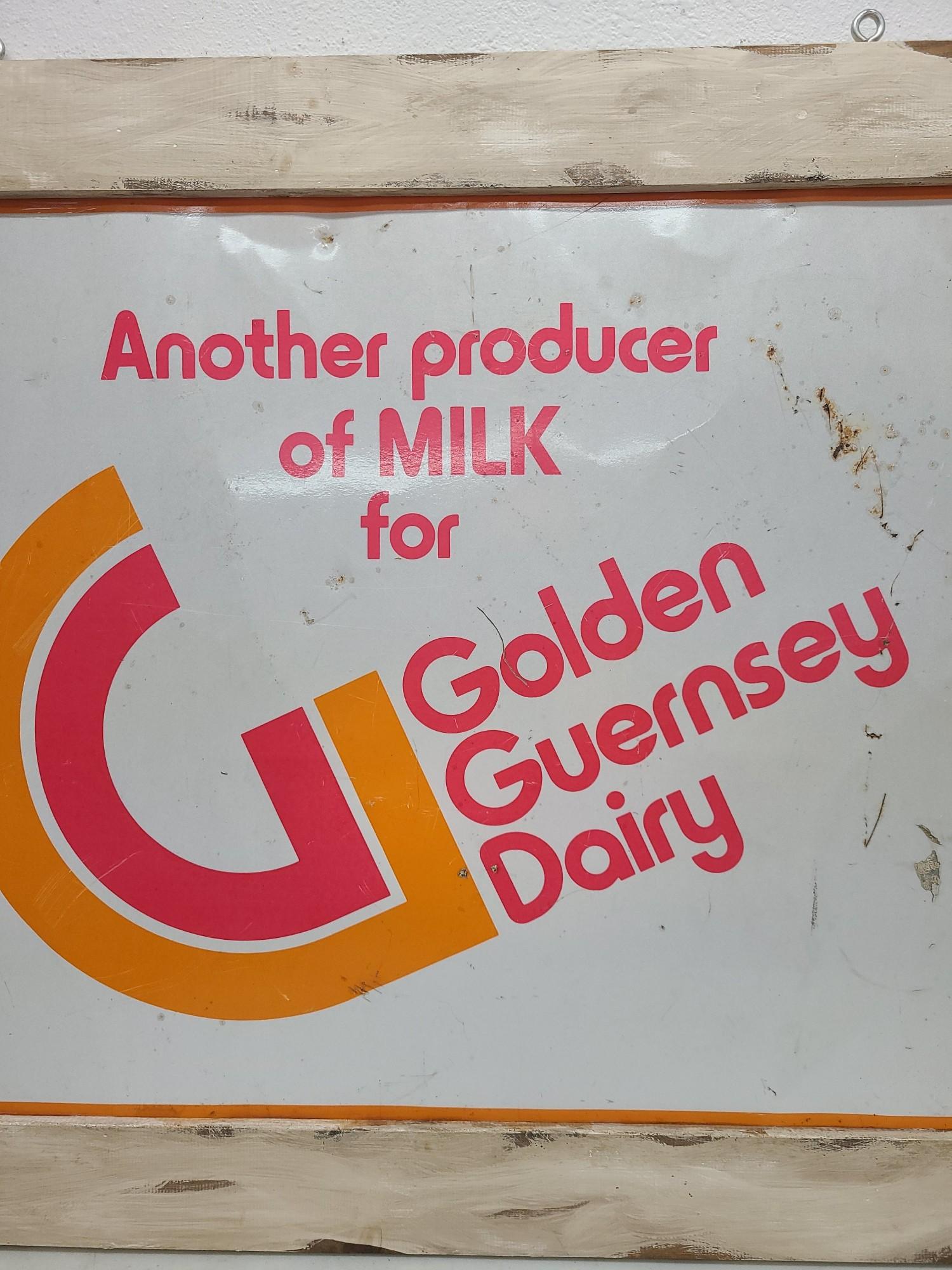 DST,  Golden Guernsey Dairy Sign