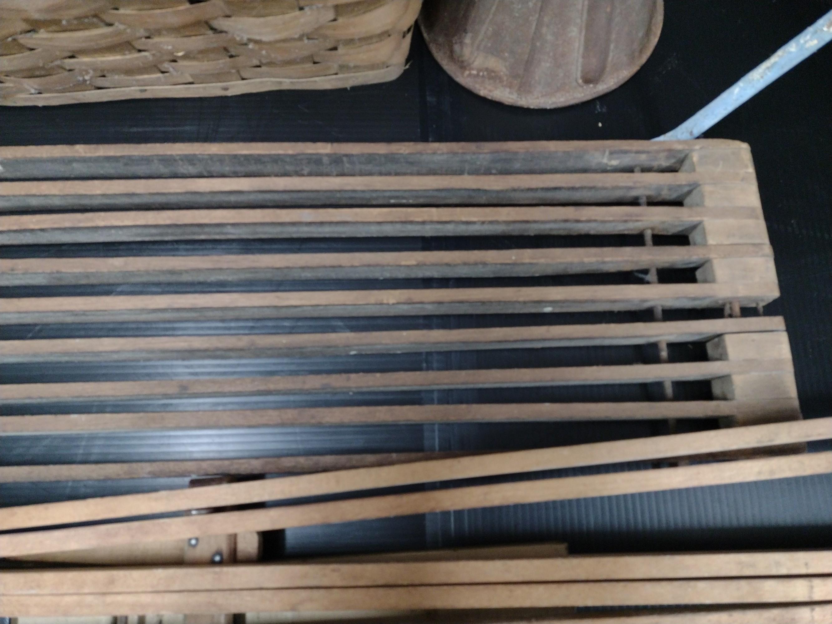 Vintage Drying Racks, Picnic Basket, Shoe Anvil And More