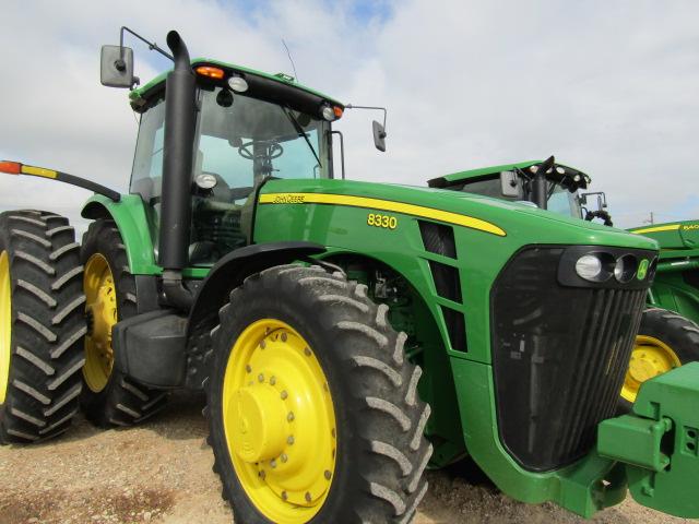 4548 8330 JOHN DEERE '07 C/A MFD PS W/ILS 480/80R50 DUALS 6544 HOURS "ONE OWNER TRACTOR"