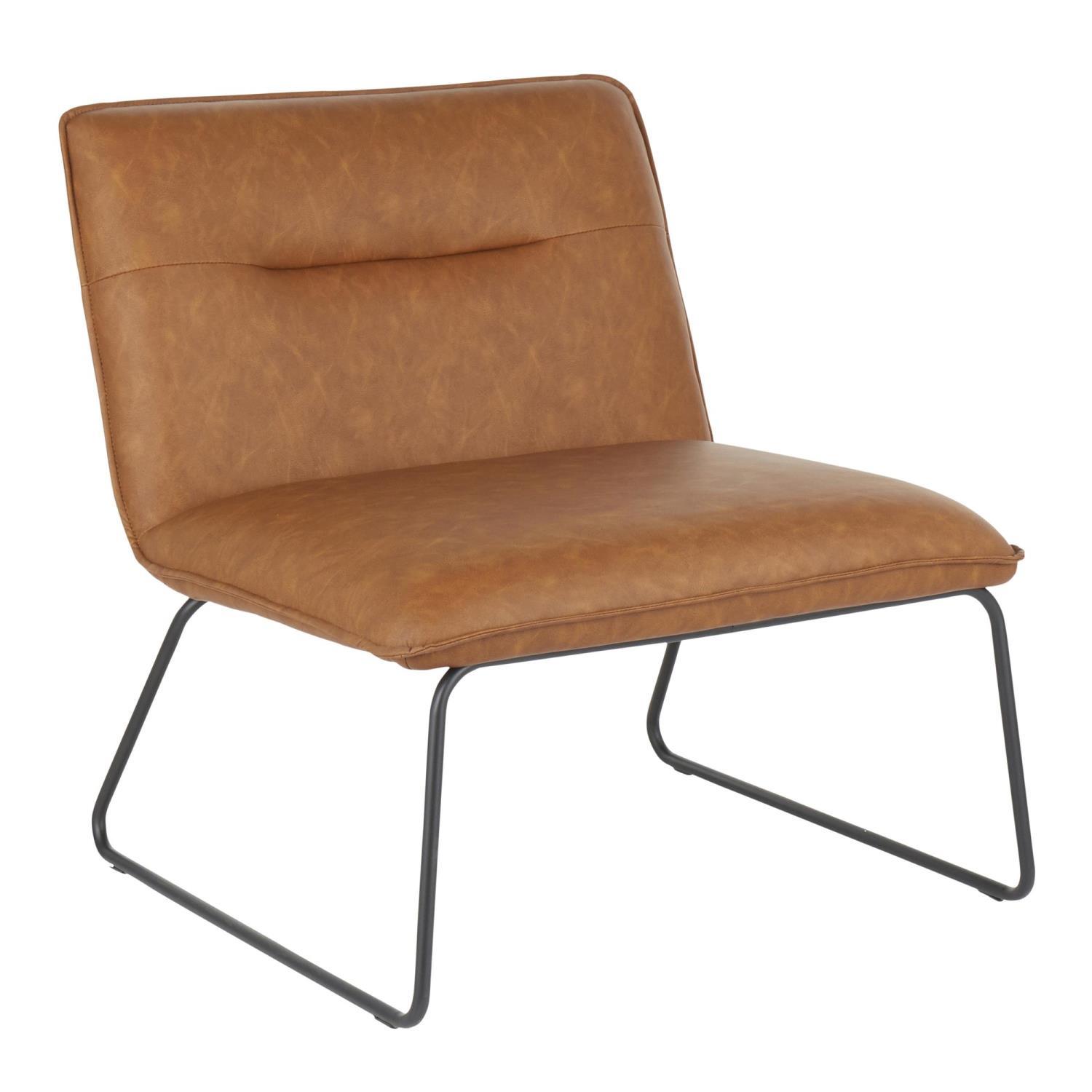 Lumisource Casper Accent Chair With Black And Camel Finish CHR-CASPER BKCAM