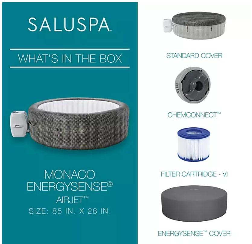 SaluSpa 85" Ã— 28" EnergySense Monaco Inflatable Spa